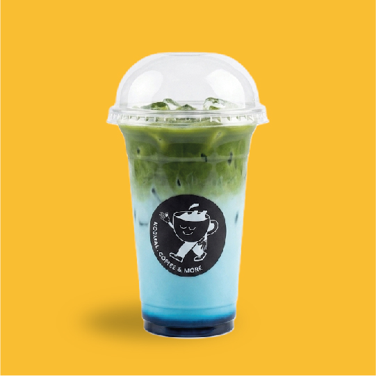 Blue Curaçao Matcha Latte at Normal&More