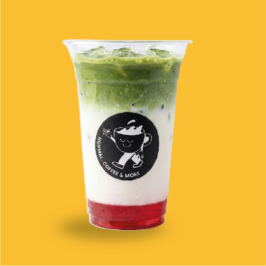 Strawberry Matcha Latte at Normal&More