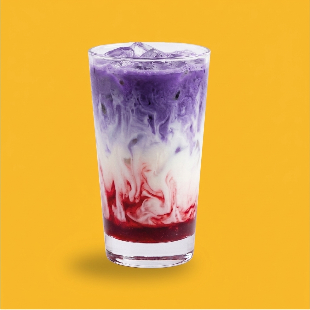 Strawberry Ube Latte at Normal&More